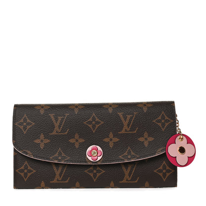 Louis Vuitton Monogram Bloom Flower Emilie Wallet Fuchsia 1 of 9
