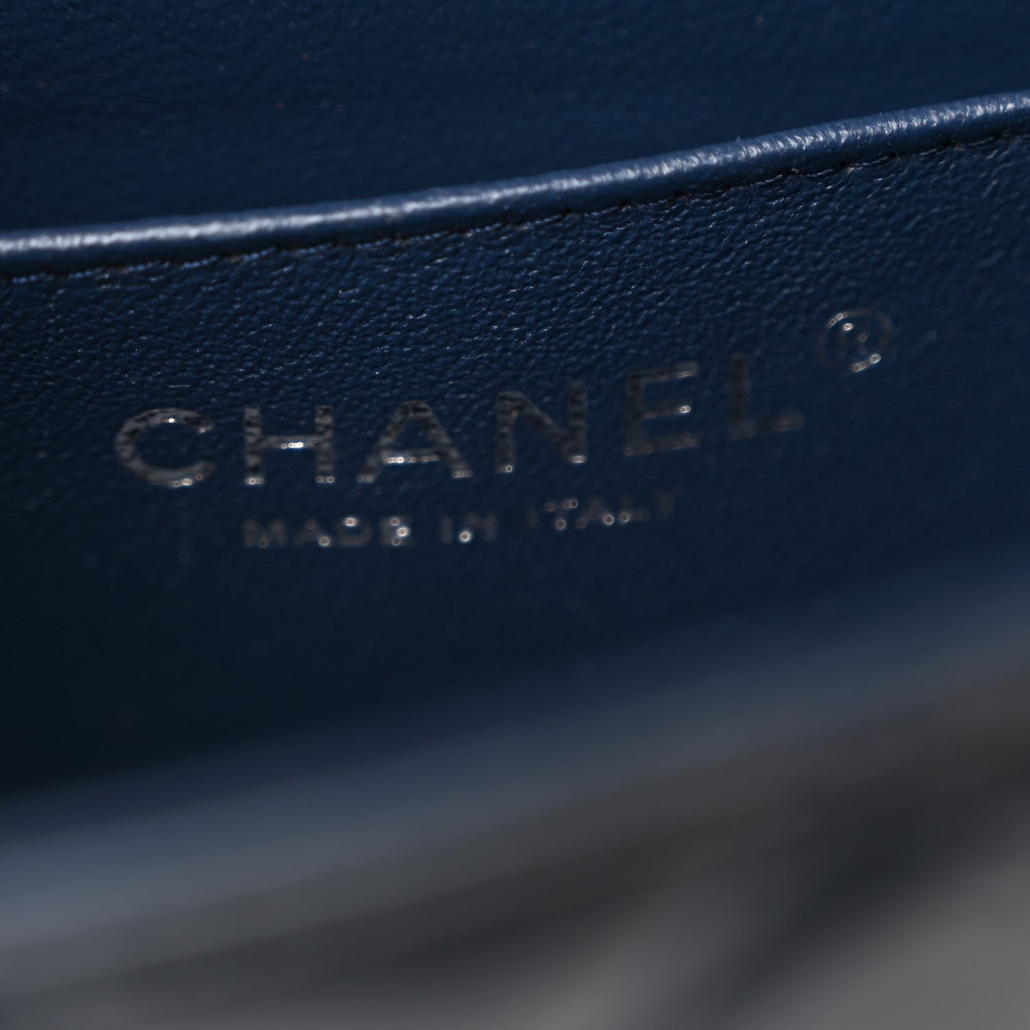 Chanel Patent Calfskin Quilted Mini Rectangular Flap Navy Blue 6 of 11