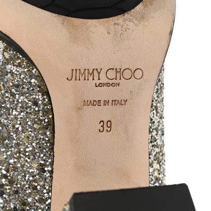 Jimmy Choo Glitter Easton Ankle Boots 39 Chai 6 of 11