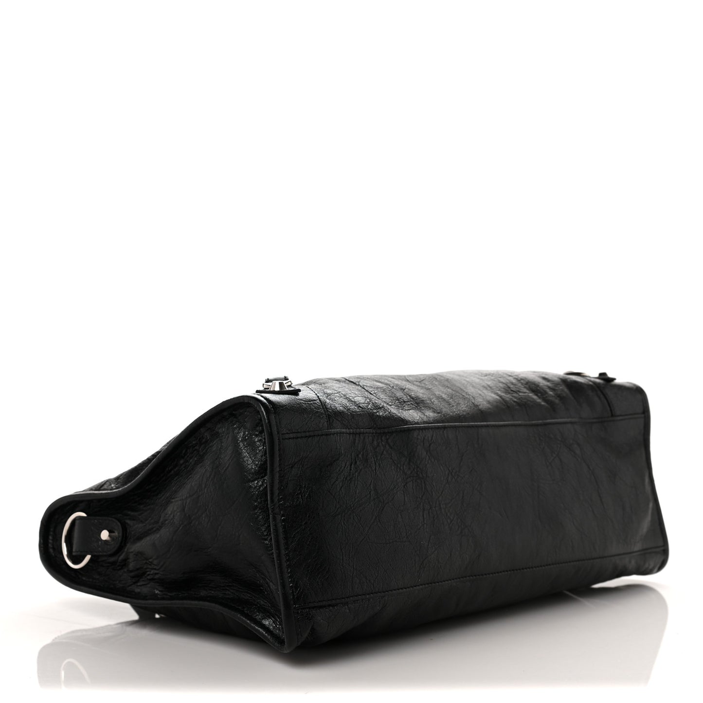 Agneau Classic Silver Hardware City Black