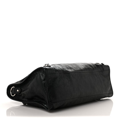 Balenciaga Agneau Classic Silver Hardware City Black 4 of 9