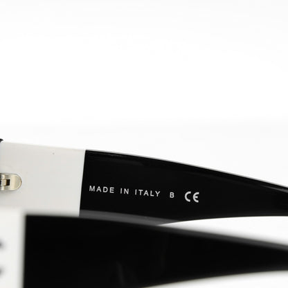 Chanel Acetate CC Lace Effect Sunglasses 5146 Black White 3 of 5