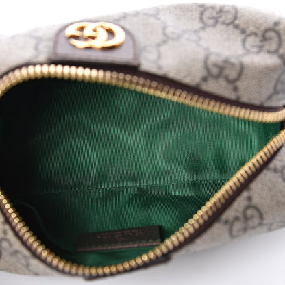 Gucci Soft GG Supreme Monogram Calfskin Small Ophidia Cosmetic Case Beige Ebony New Acero 5 of 7