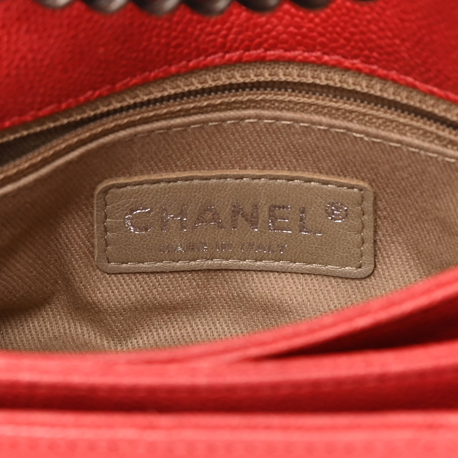 Chanel Caviar Quilted Mini Simply CC Flap Red 6 of 15
