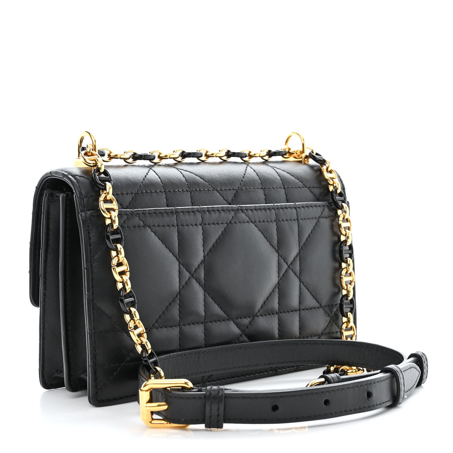 Christian Dior Lambskin Macrocannage Mini Miss Caro Bag Black 3 of 10