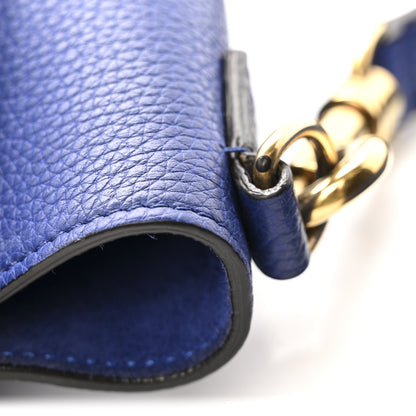 Celine Drummed Calfskin Nano Luggage Indigo 11 of 12