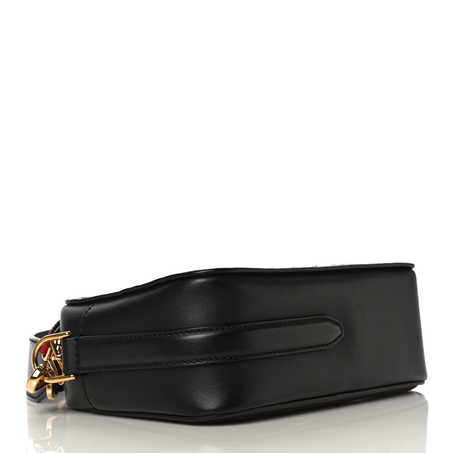Fendi Vitello Century F is Fendi Bi-Color FF 1974 Embossed Camera Case Maya Black 4 of 11