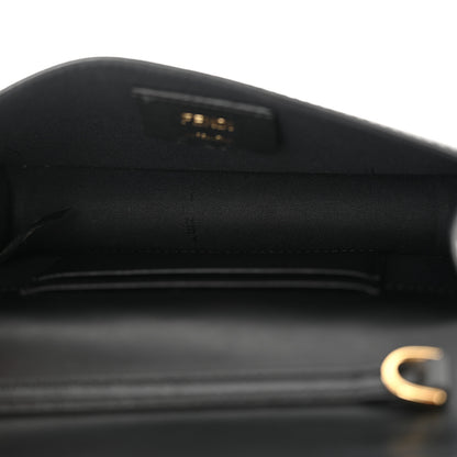 Fendi Vitello Liberty F is Fendi Bi-Color FF 1974 Embossed Envelope Belt Bag Maya Black 5 of 12