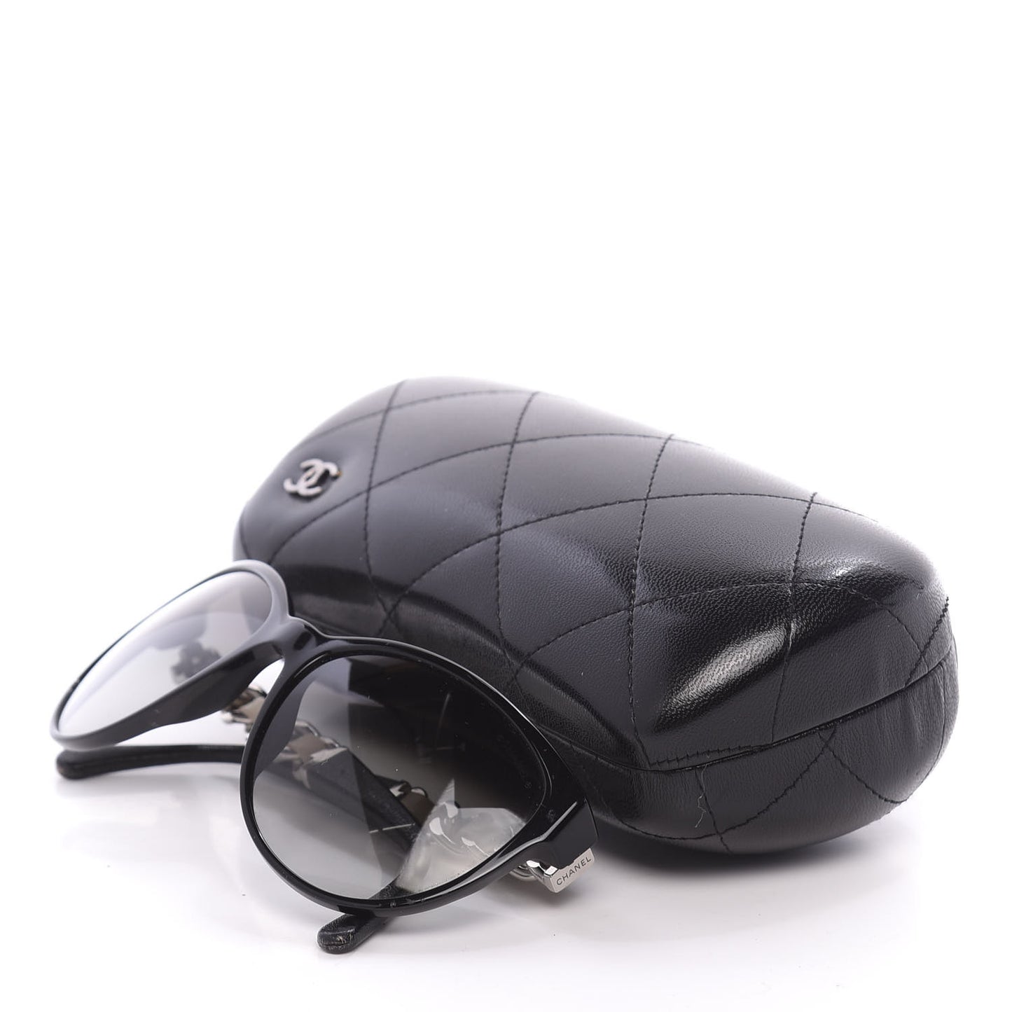 CC Chain Sunglasses 5215Q Black