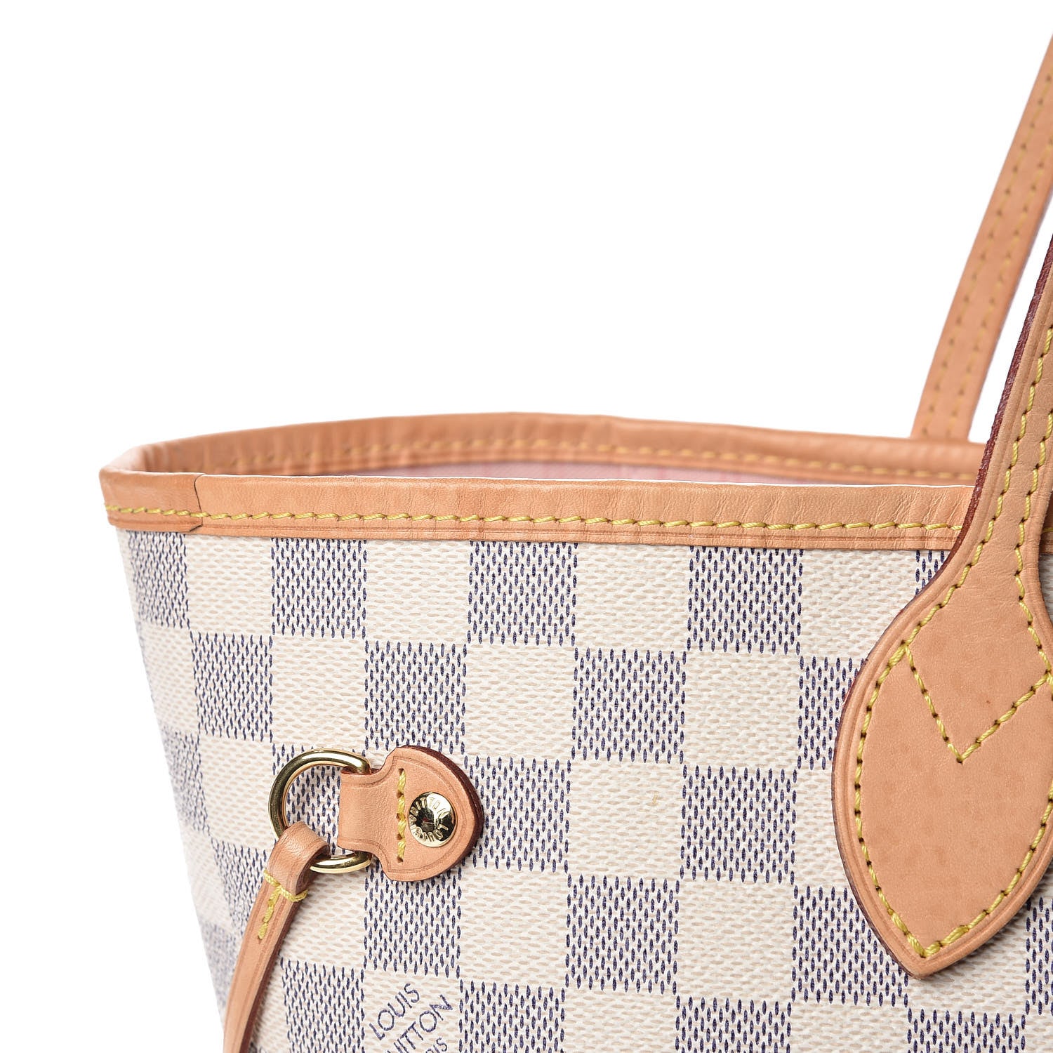 Louis Vuitton Damier Azur Neo Neverfull MM Rose Ballerine 9 of 17