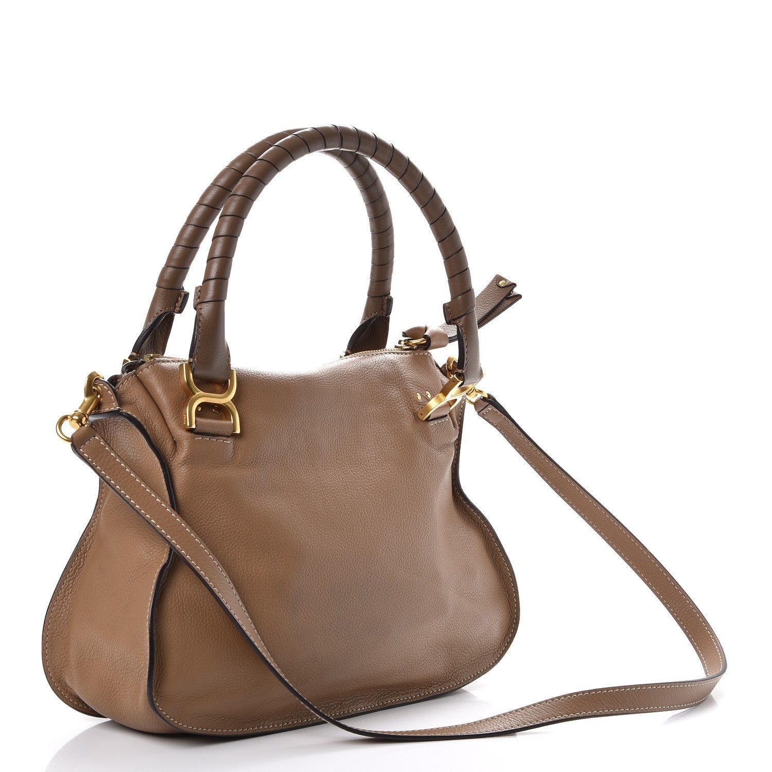 Chloe Calfskin Medium Marcie Satchel Nut 4 of 8