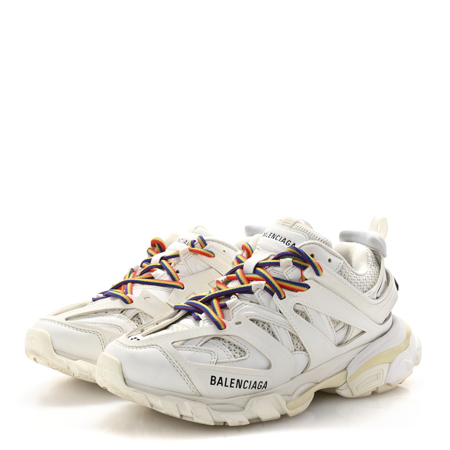 Rubber Mesh Fabric Monocolor Recycled Sole Womens Track Sneakers 37 White Multicolor