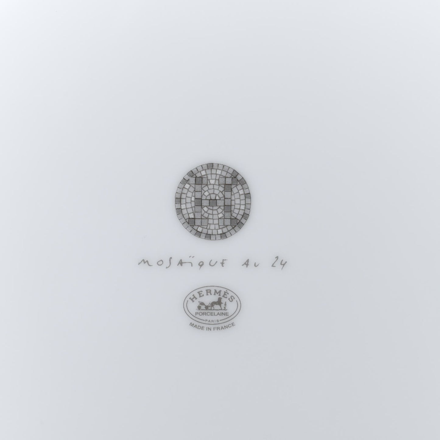 Porcelain Mosaique Au 24 Platine Presentation Plate Set of 2