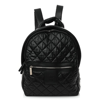 Chanel Nylon Quilted Coco Cocoon Backpack Black 1 of 10