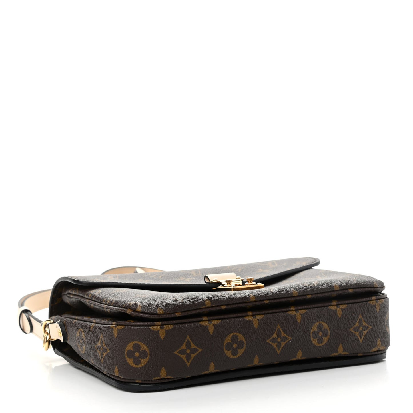 Monogram Braided Pochette Metis Creme Beige