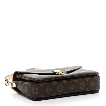 Louis Vuitton Monogram Braided Pochette Metis Creme Beige 3 of 10