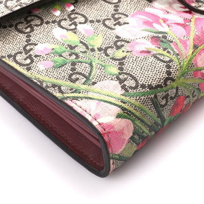 Gucci GG Supreme Monogram Blooms Mini Dionysus Chain Wallet Beige Multicolor Dry Rose 9 of 12