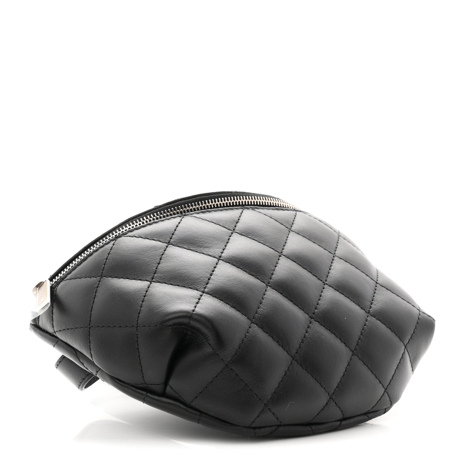 Chanel Calfskin Quilted Uniform Waist Belt Bag Black 4 of 10