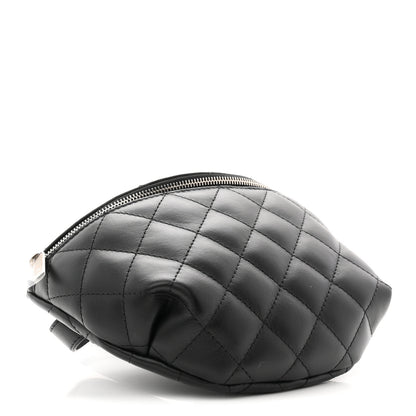 Chanel Calfskin Quilted Uniform Waist Belt Bag Black 4 of 10