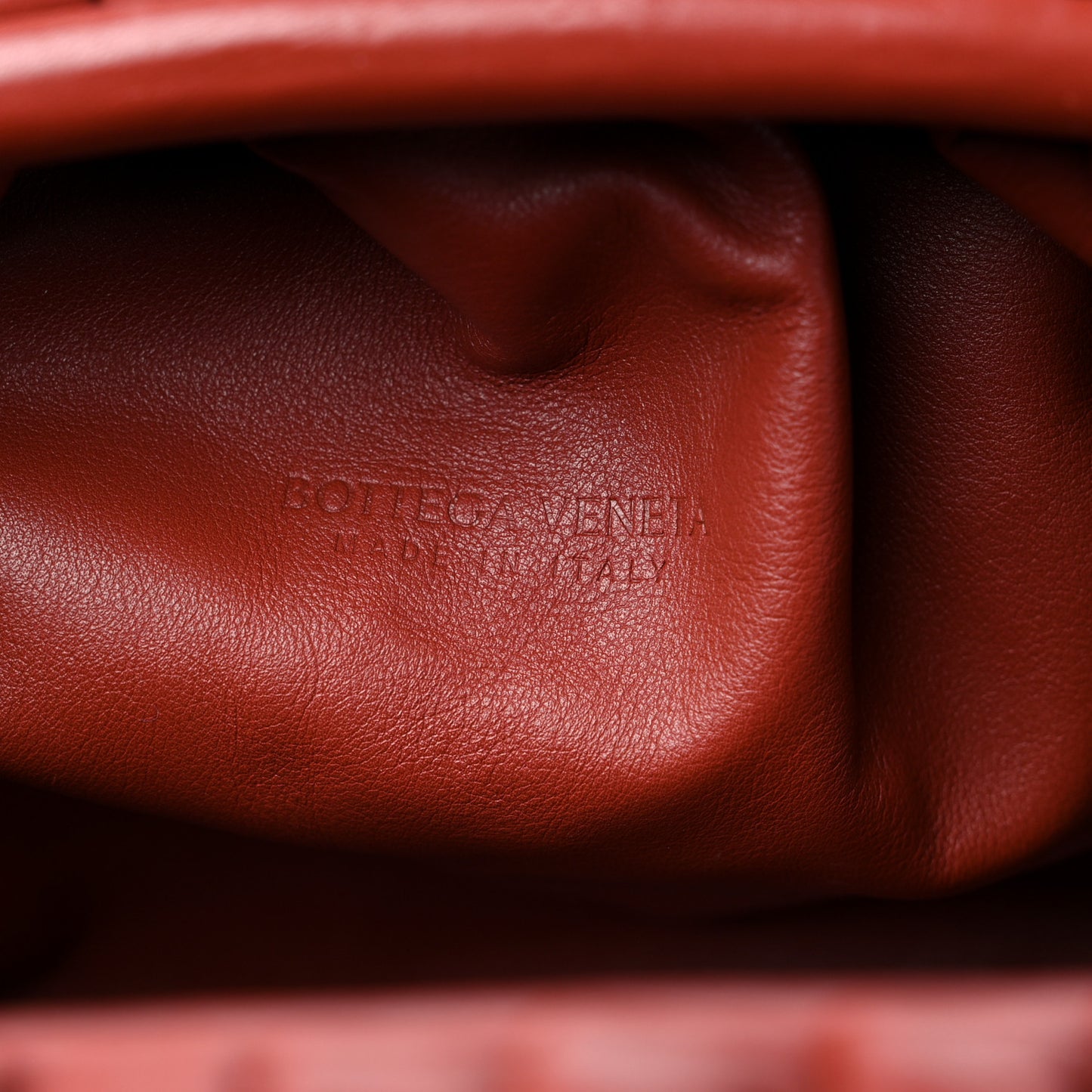 Smooth Butter Calf The Pouch Oversized Clutch Rust