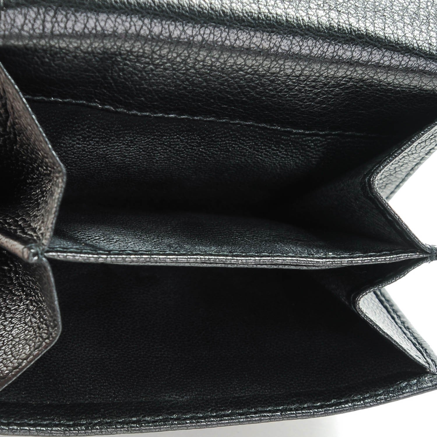 Gucci Goatskin Blondie French Flap Wallet Black 5 of 7