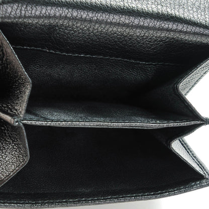 Gucci Goatskin Blondie French Flap Wallet Black 5 of 7