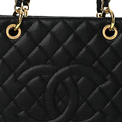 Chanel Caviar Quilted Grand Shopping Tote GST Black 8 of 14