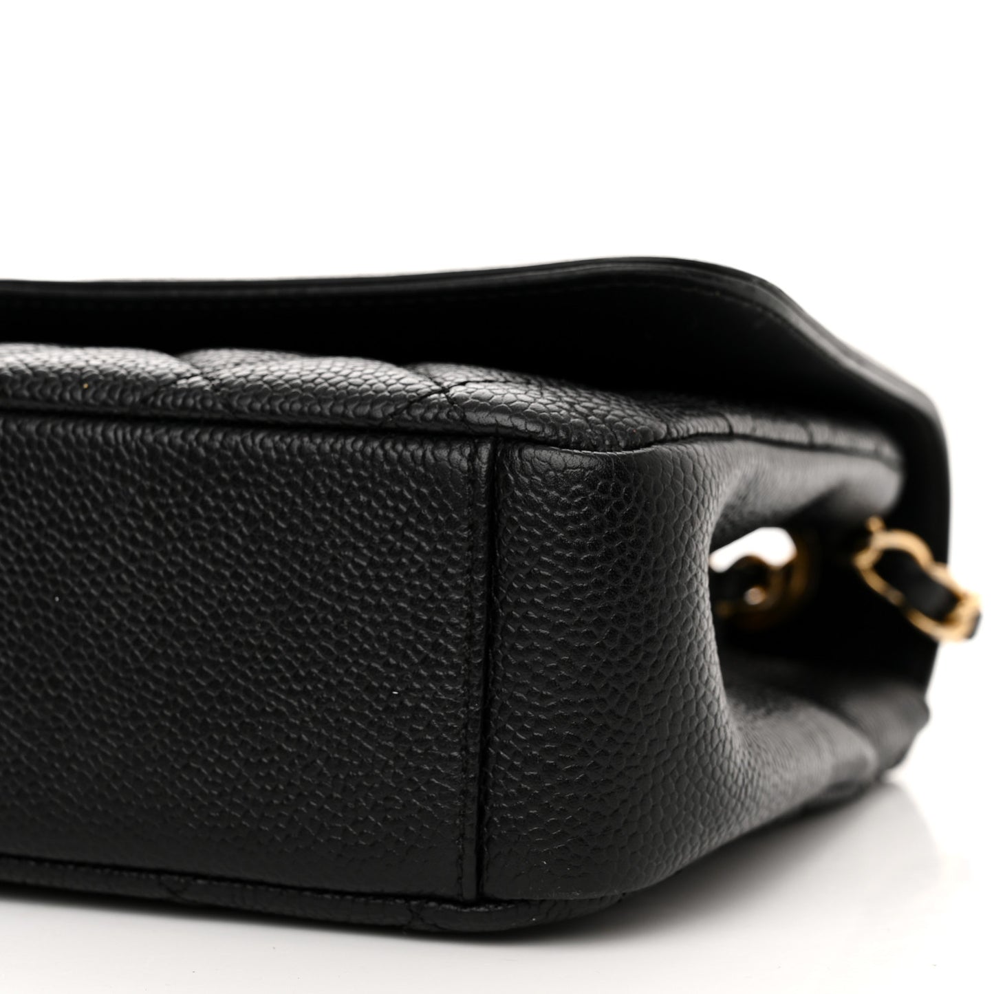 Caviar Quilted Medium CC Filigree Flap Black