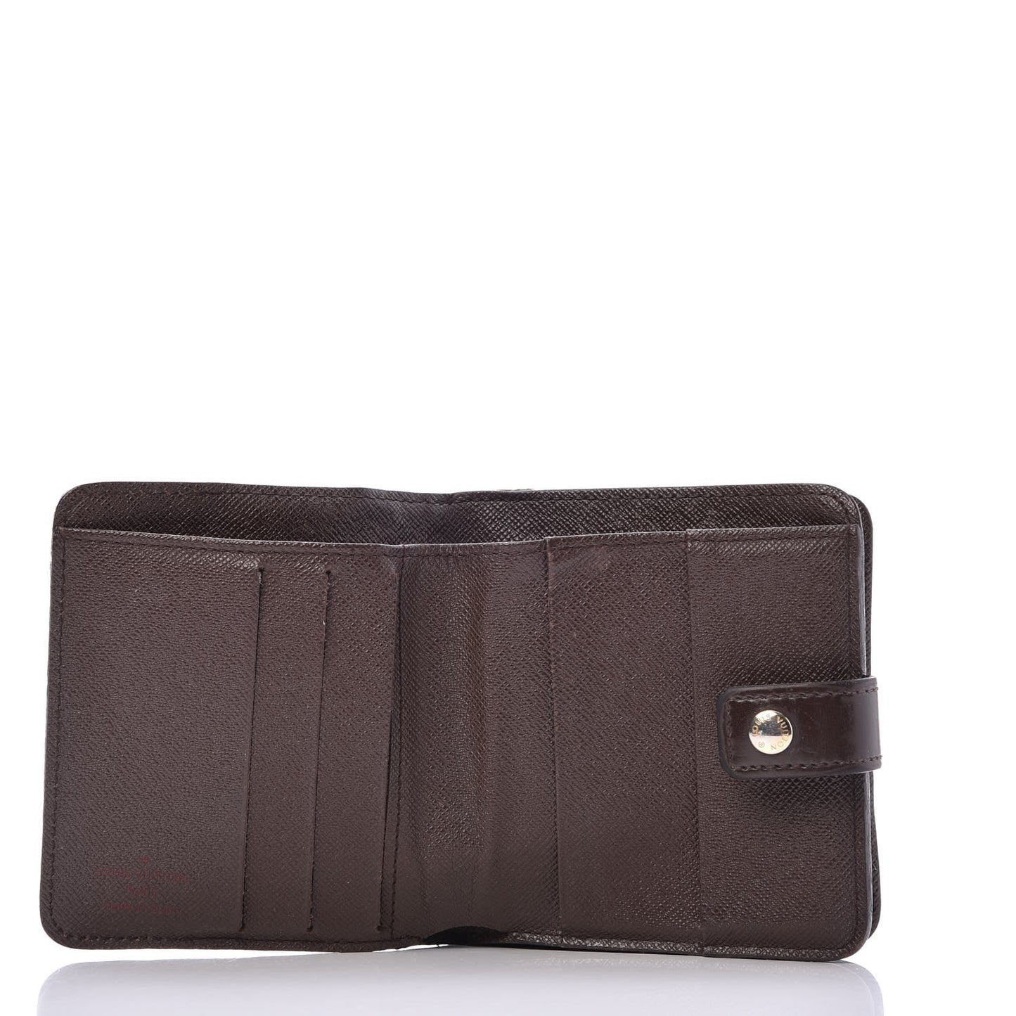 Damier Ebene Zippe Zipped Compact Wallet