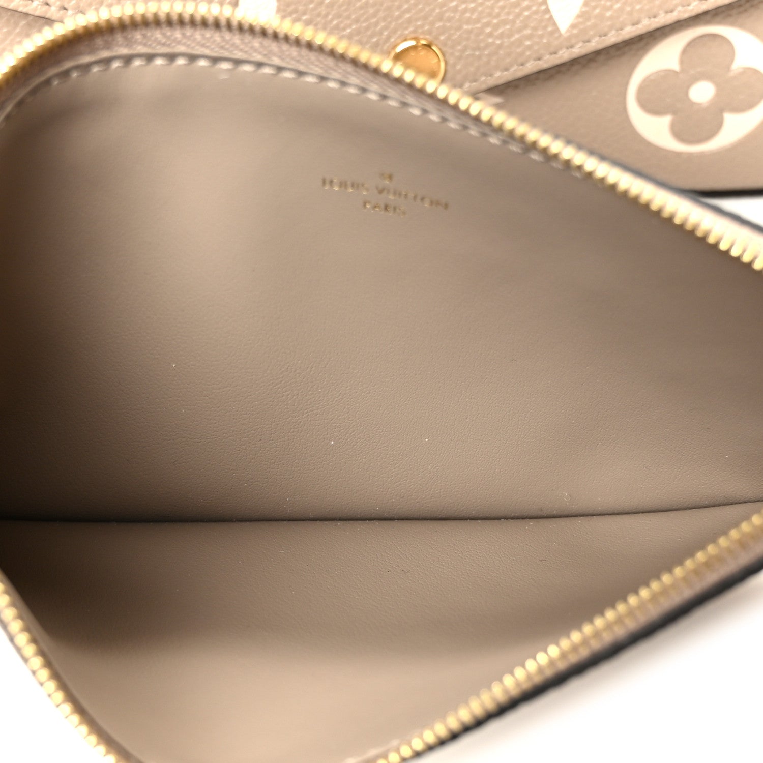 Louis Vuitton Empreinte Monogram Giant Felicie Pochette Tourterelle Creme 7 of 12
