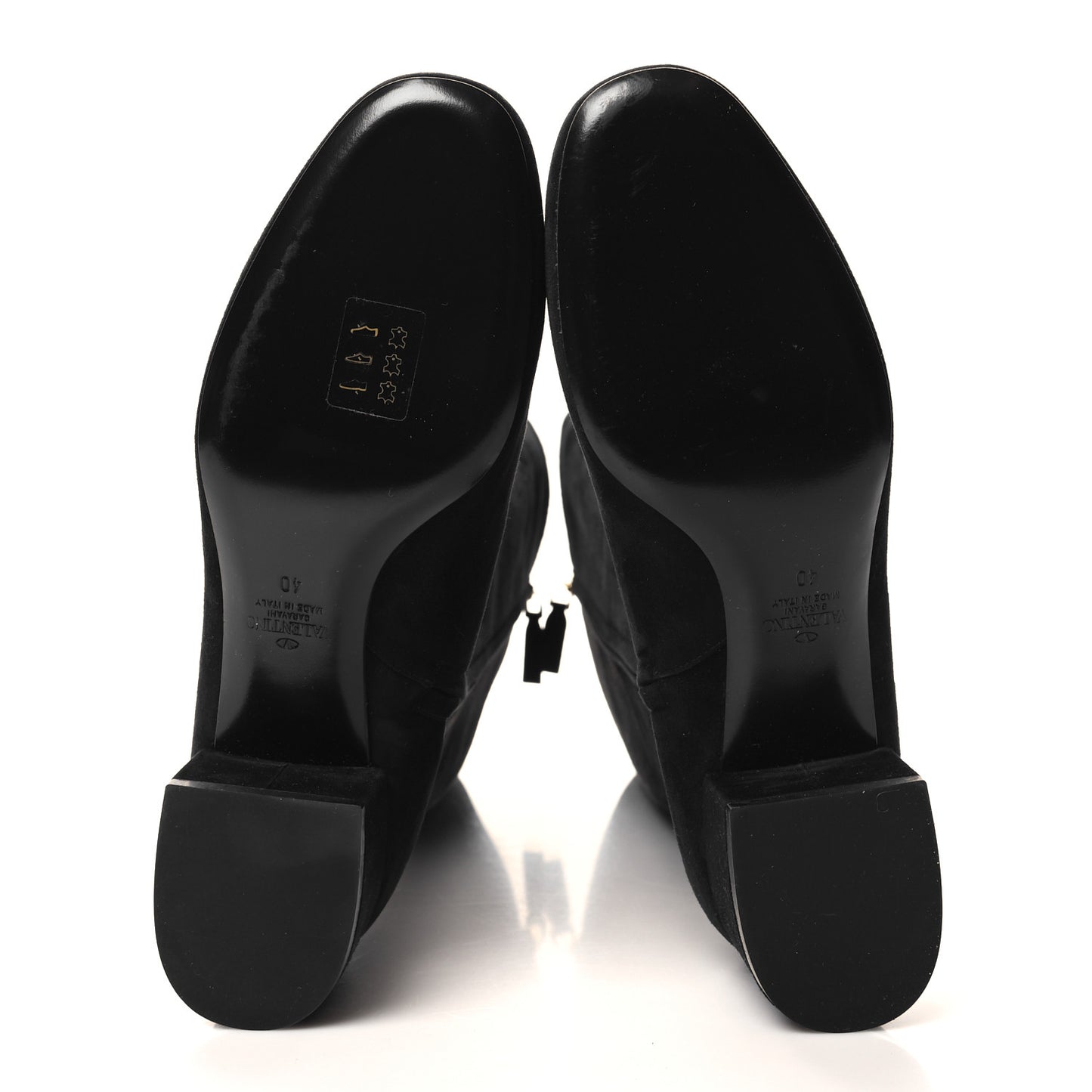 Suede VLogo Knee High 45mm Boots 40 Black
