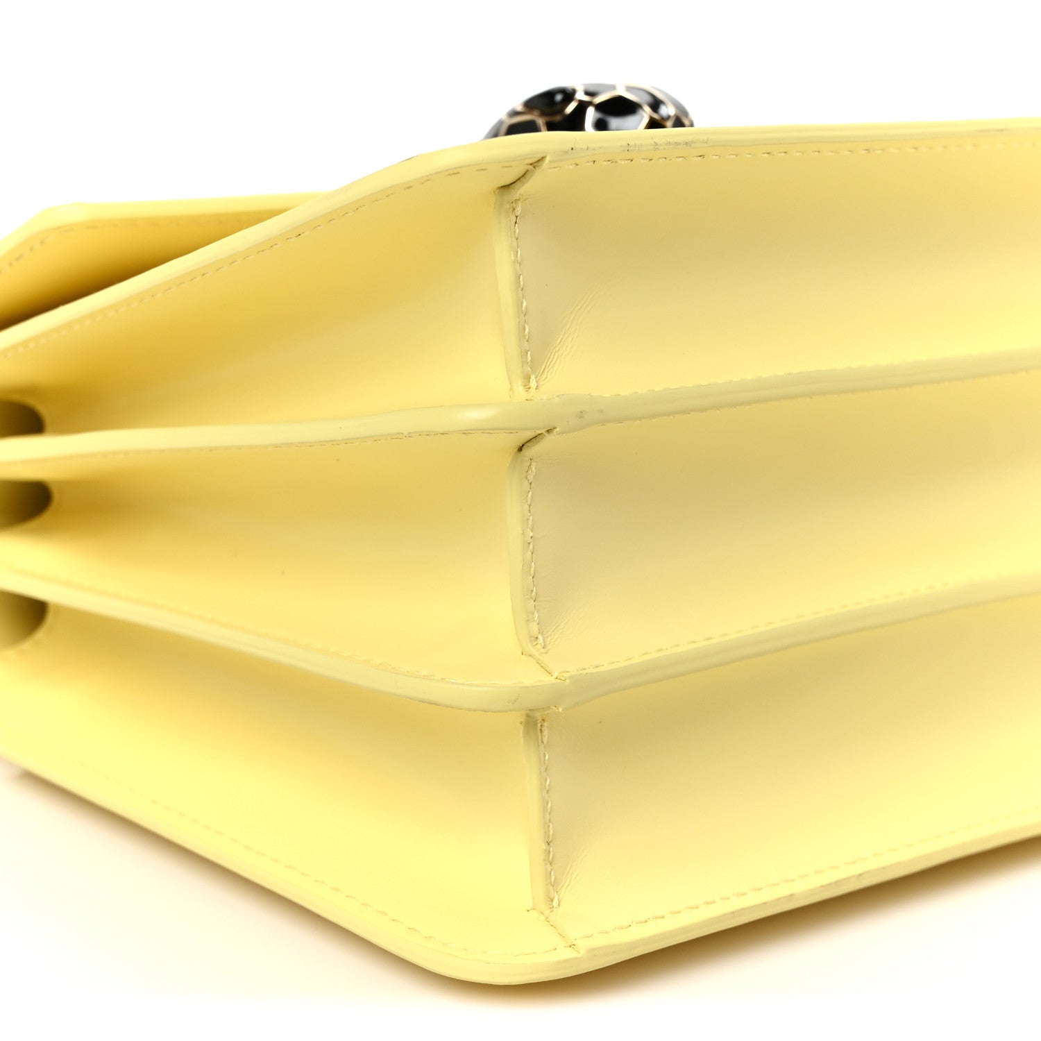 Bulgari Calfskin Serpenti Forever Top Handle Light Yellow 10 of 11