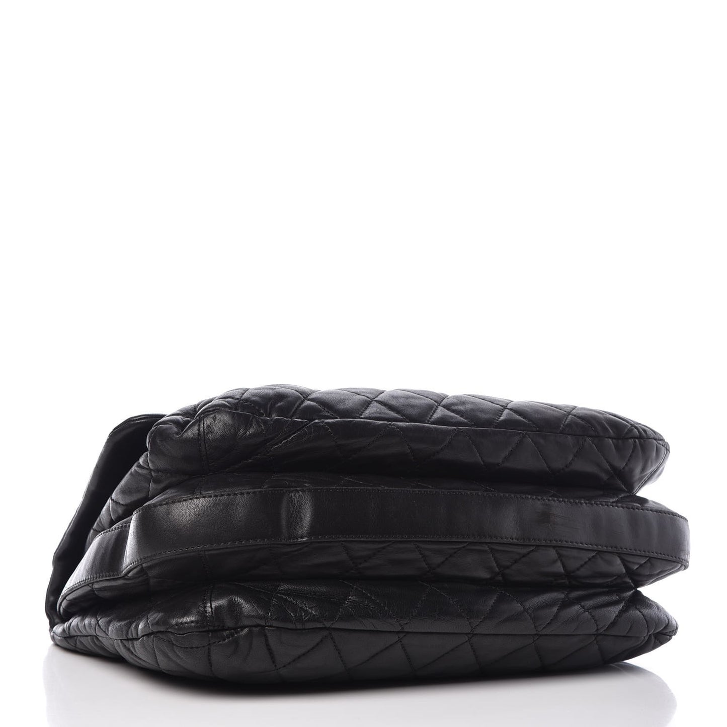 Lambskin Quilted 3 Maxi Flap Bag Black