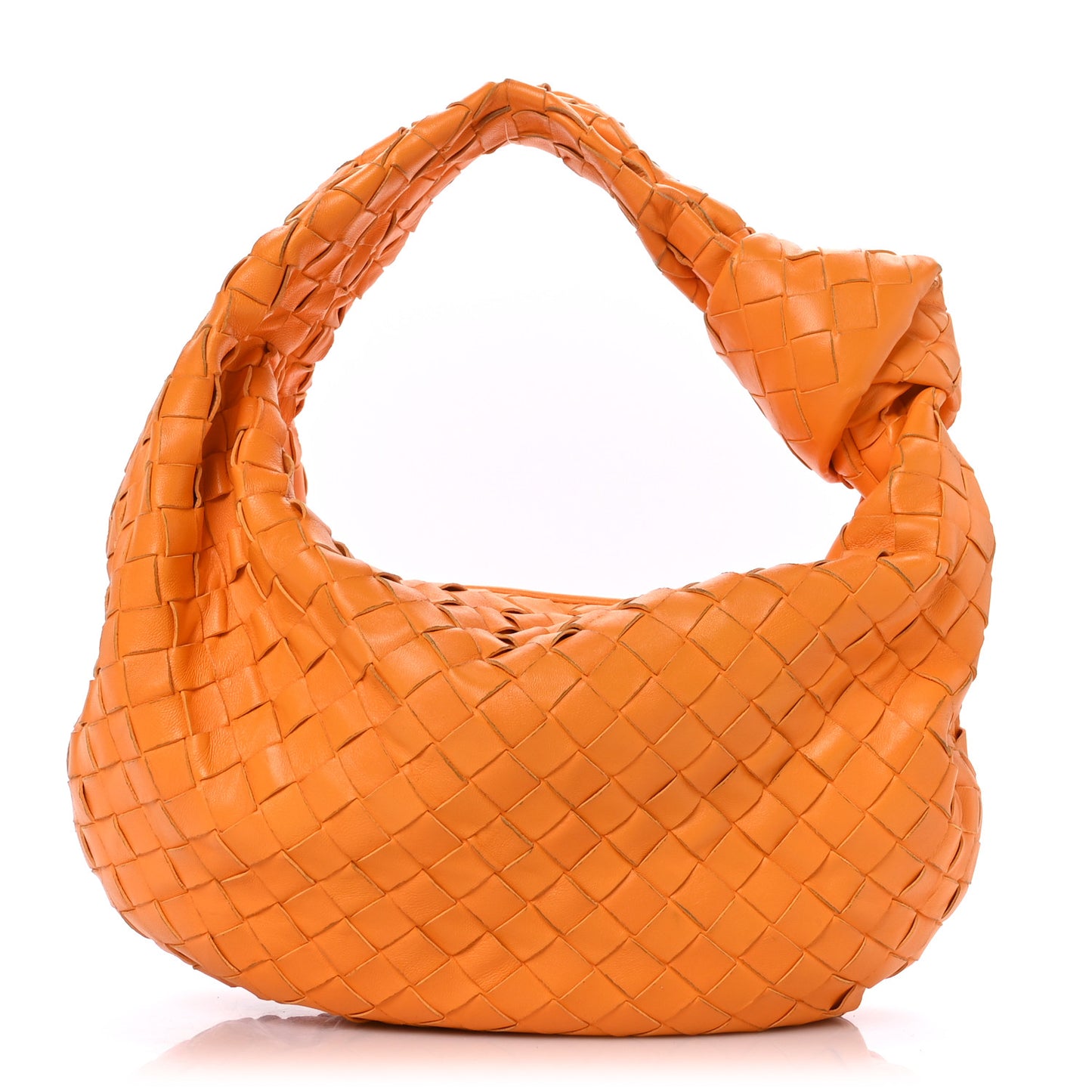 Nappa Intrecciato Teen Jodie Hobo Orange
