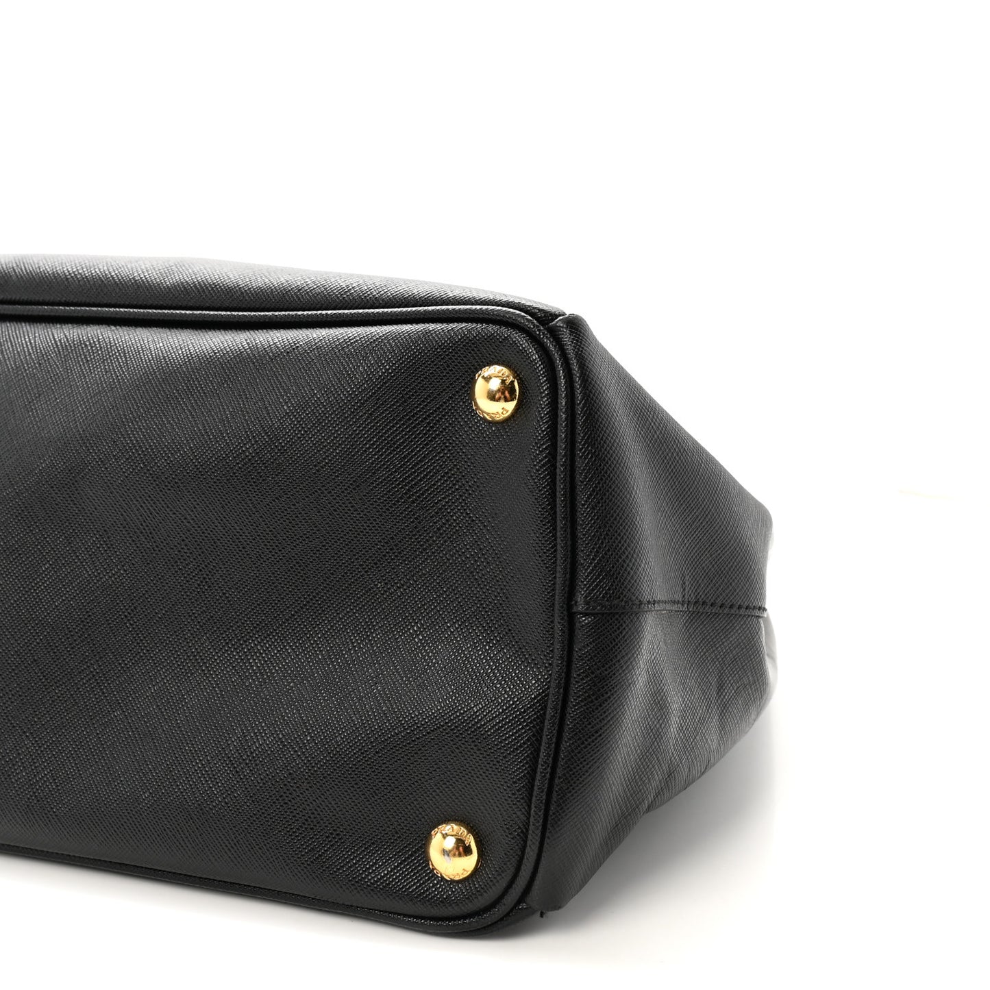 Saffiano Large Galleria Double Zip Tote Black