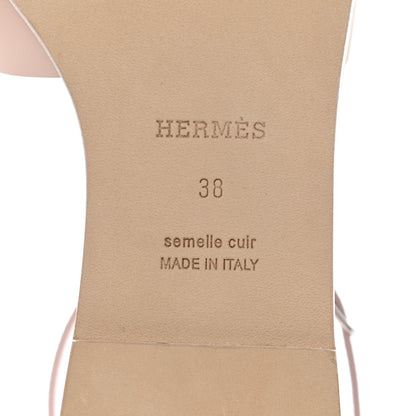 Hermes Calfskin Santorini Sandals 38 Rose Petale 6 of 9