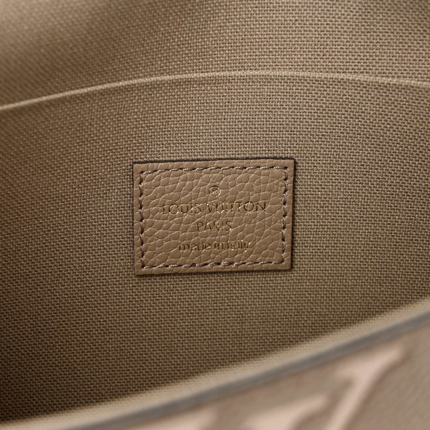 Louis Vuitton Empreinte Monogram Giant Felicie Pochette Tourterelle Creme 6 of 10