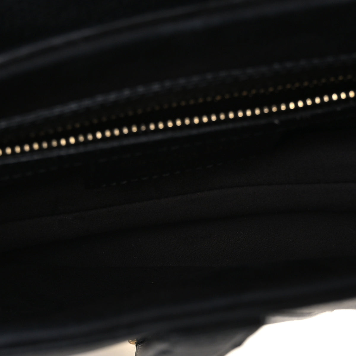 Grained Calfskin Saddle Bag Black
