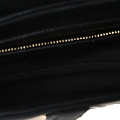 Christian Dior Grained Calfskin Saddle Bag Black 5 of 10