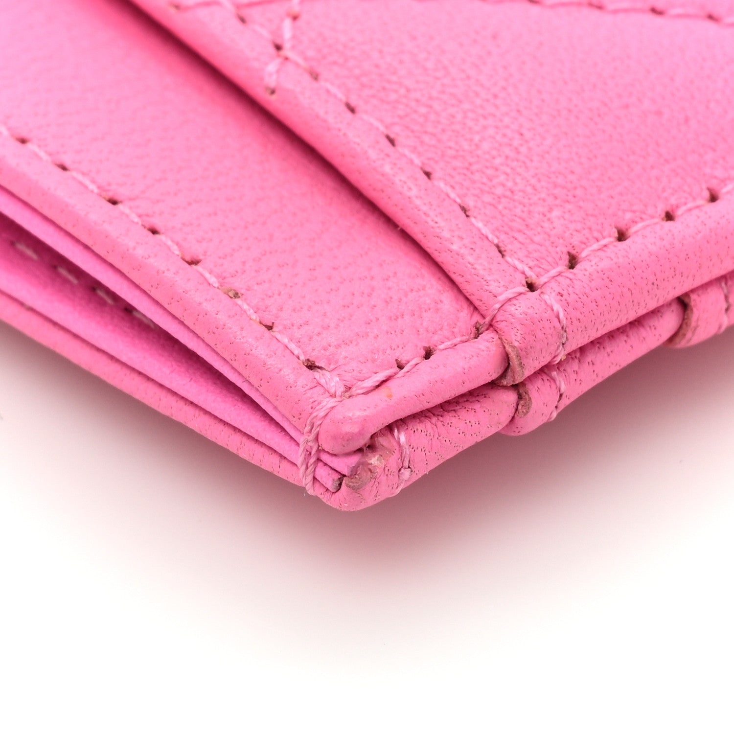 Chanel Lambskin Quilted Card Holder Pink 11 of 12