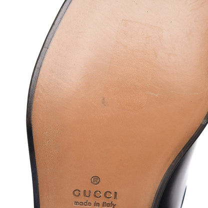 Gucci Calfskin Pearl Embellished Tasseled Mens Sagan Loafers 10 Black 11 of 13