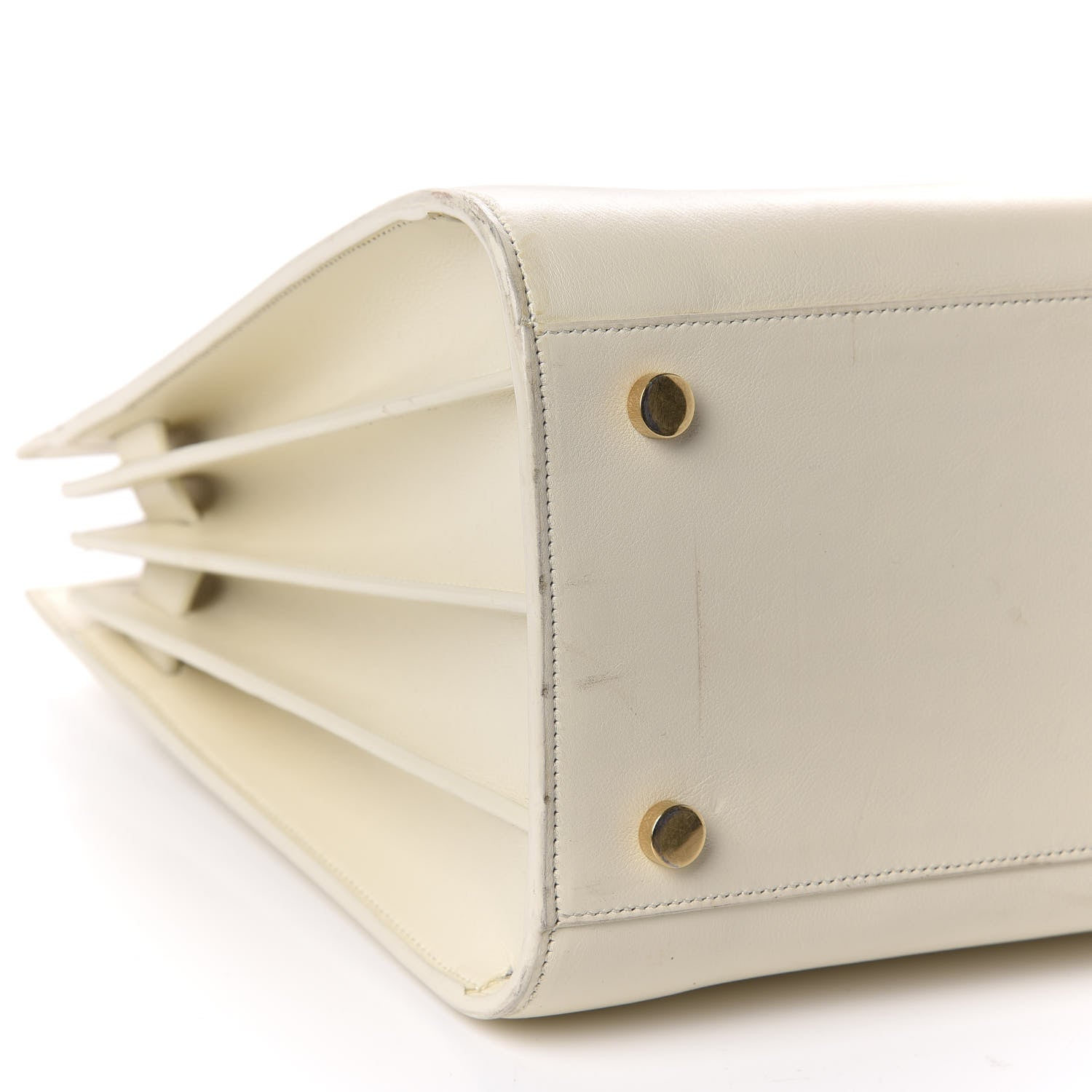 Saint Laurent Calfskin Small Sac De Jour Dove White 6 of 15