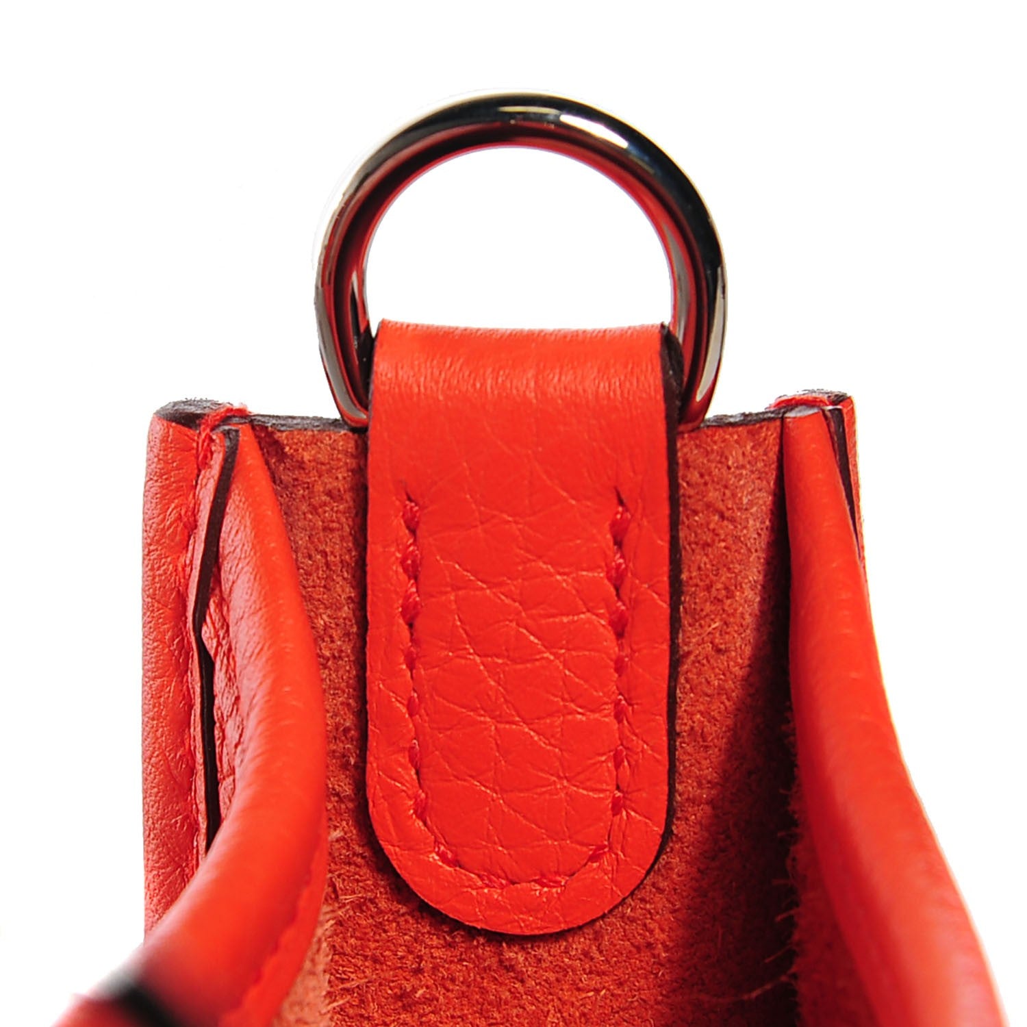 Hermes Taurillon Clemence Amazone Evelyne TPM Orange Poppy Saint Cyr 15 of 16