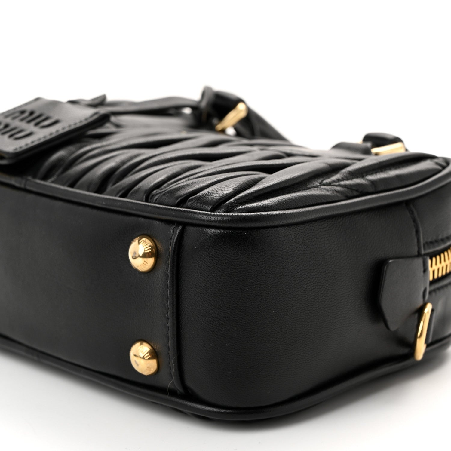 Miu Miu Nappa Matelasse Small Arcadie Black 9 of 10