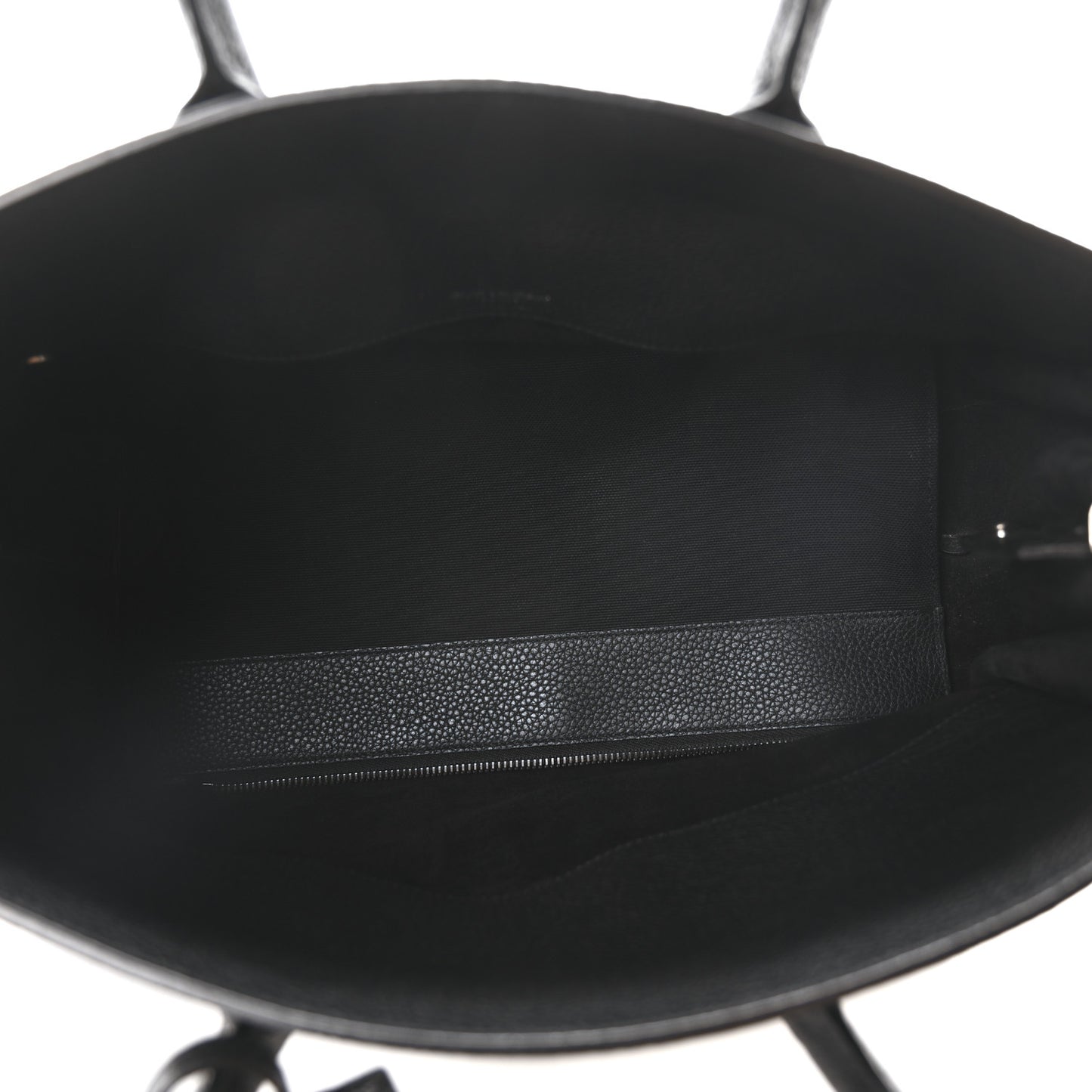 Grained Calfskin Small Supple Sac De Jour  Black