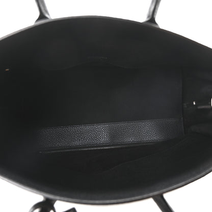 Saint Laurent Grained Calfskin Small Supple Sac De Jour  Black 5 of 9