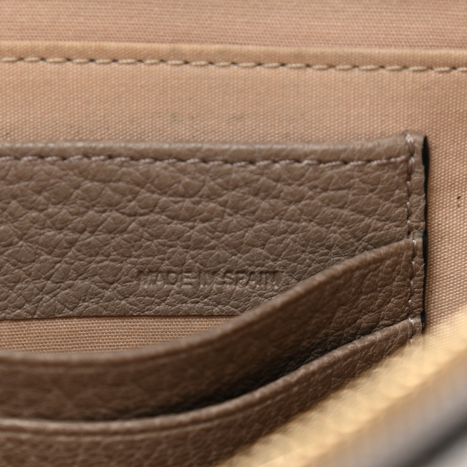 Chloe Grained Calfskin Joe Clutch Motty Grey 7 of 17