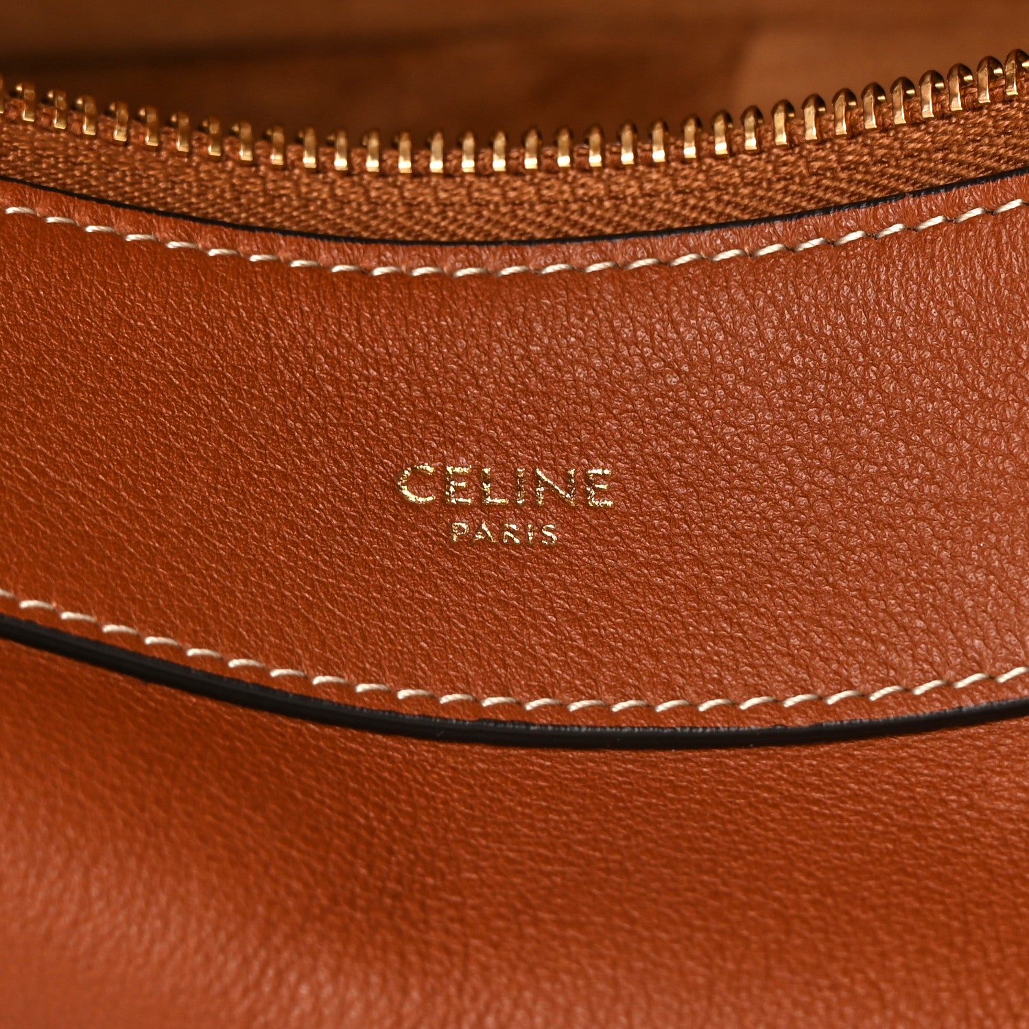 Celine Supple Calfskin Medium Romy Shoulder Bag Tan 6 of 15