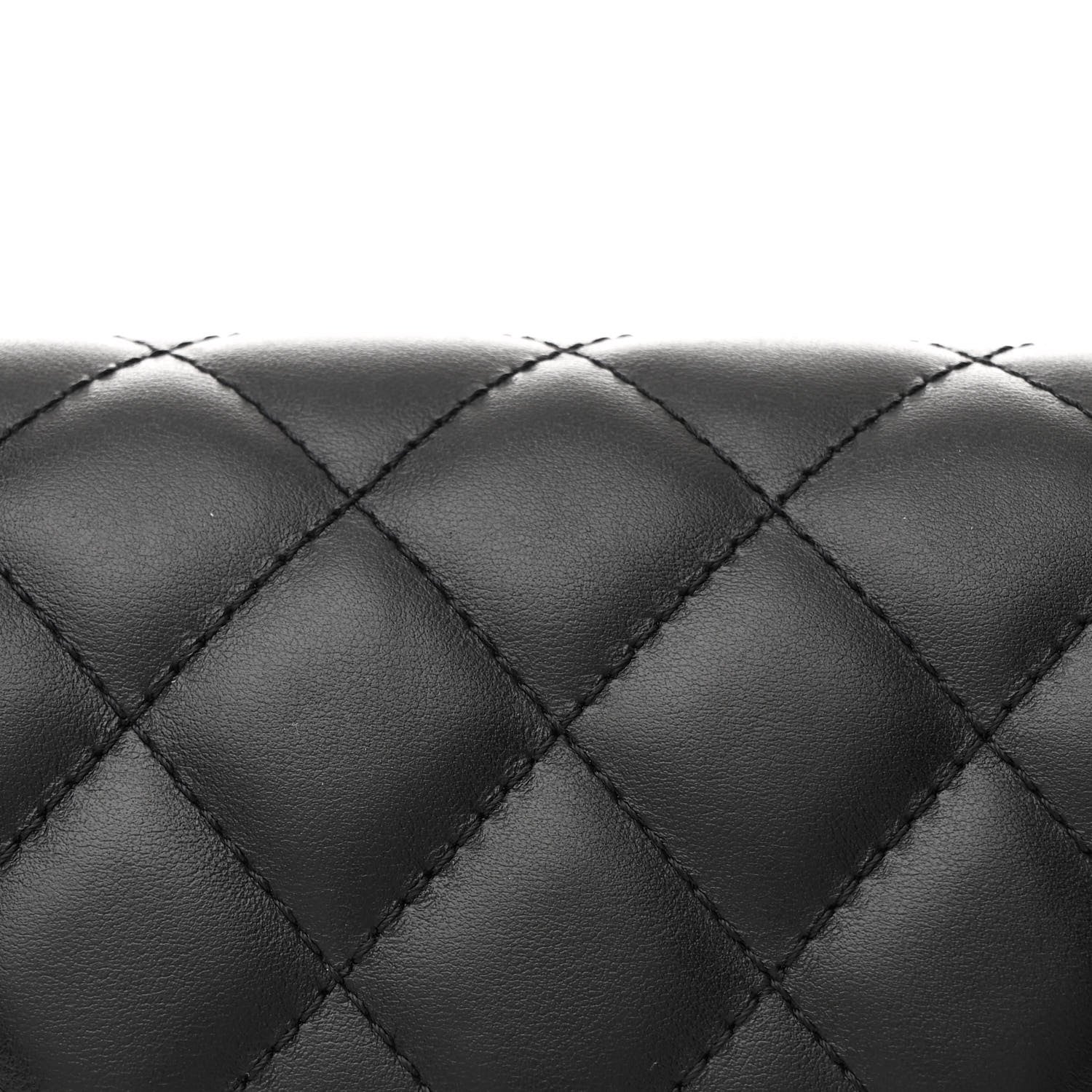 Chanel Calfskin Quilted CC Uniform Flap Belt Bag Black 9 of 13