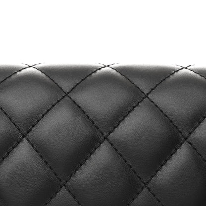 Chanel Calfskin Quilted CC Uniform Flap Belt Bag Black 9 of 13